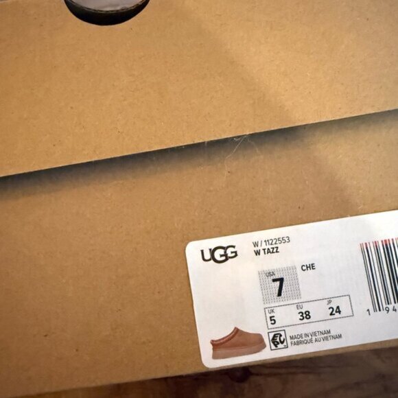 UGG Tazz Platform Slippers Chestnut Sandals - Picture 5 of 5